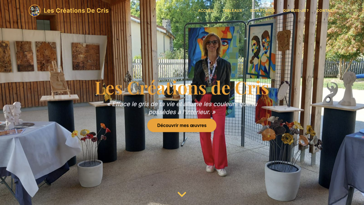 Site web ChristelArt26 - Création WebUnic Valence